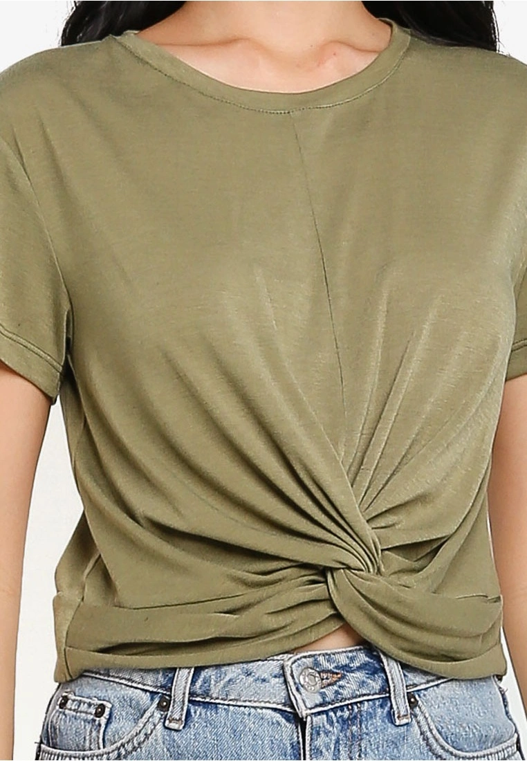 ZALORA BASICS Knot Detail T-Shirt - Billede 3