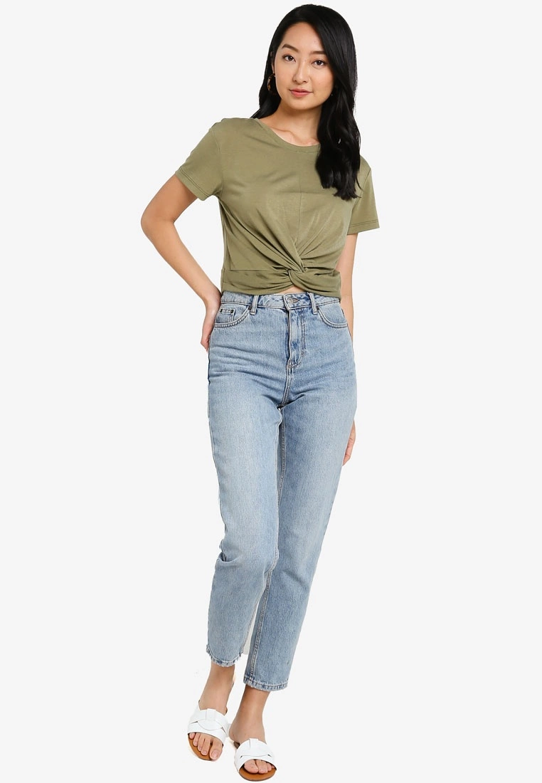 ZALORA BASICS Knot Detail T-Shirt - Billede 4