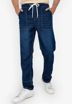 ZALORA BASICS Denim Jogger Pants