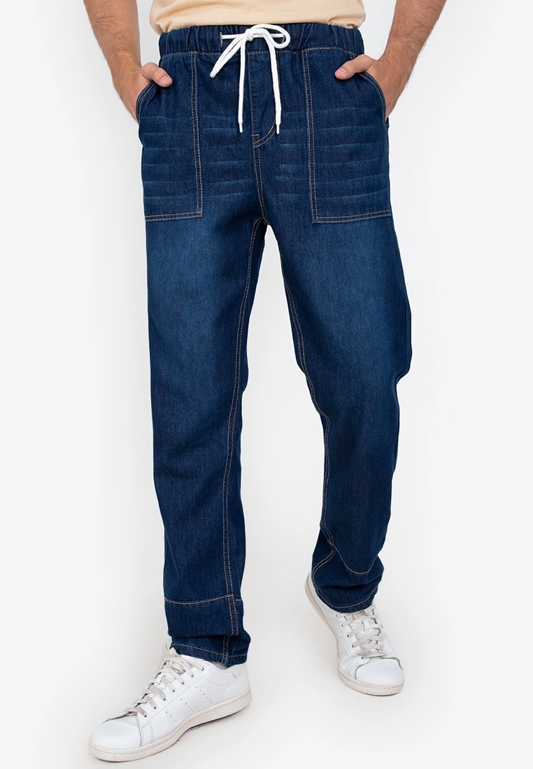 ZALORA BASICS Denim Jogger Pants
