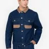 ZALORA BASICS Contrast Patch Denim Jacket