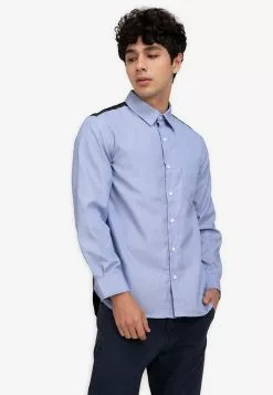 ZALORA BASICS Curve Yoke Shirt