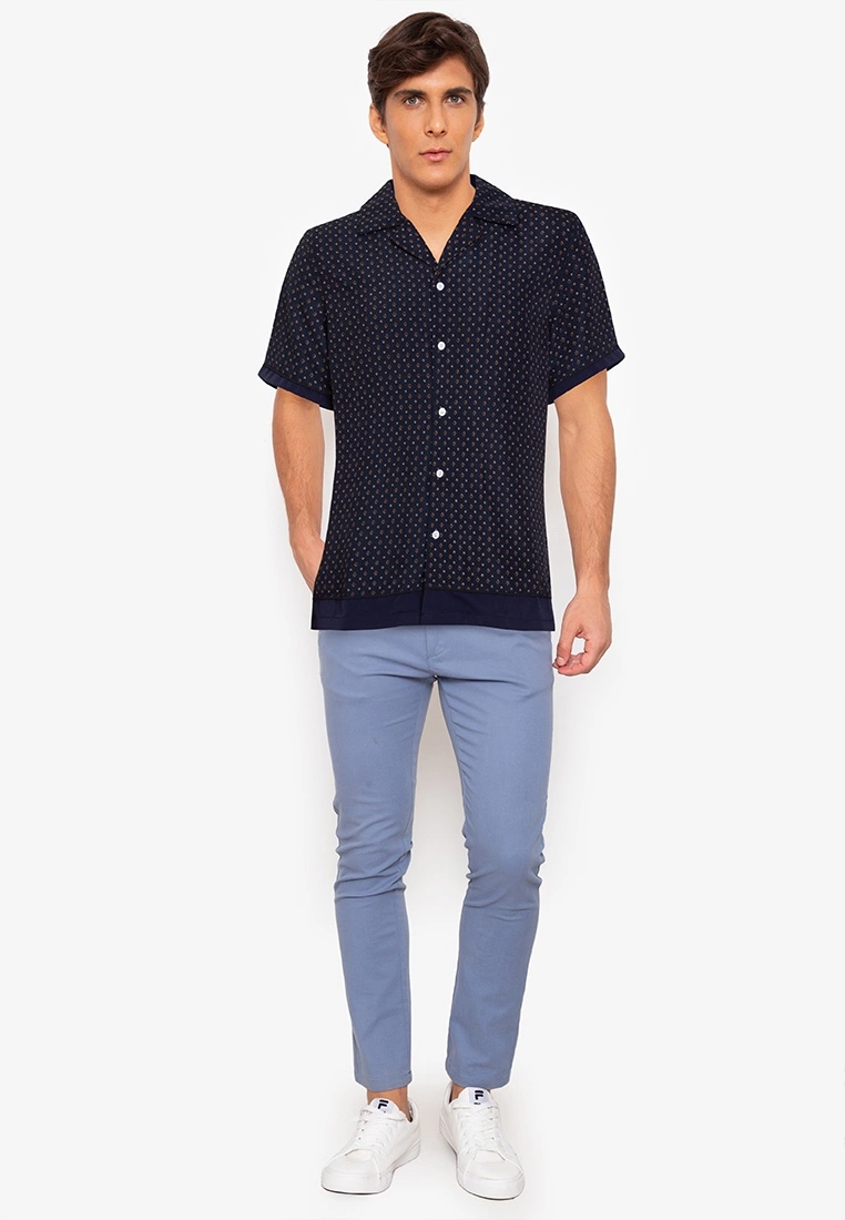 ZALORA BASICS Contrast Collar Contrast Trim Shirt - Billede 4