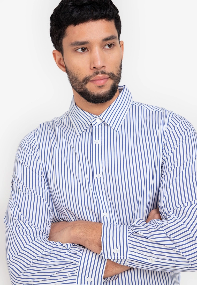 ZALORA BASICS Bengal Stripes Slim Fit Shirt - Billede 3