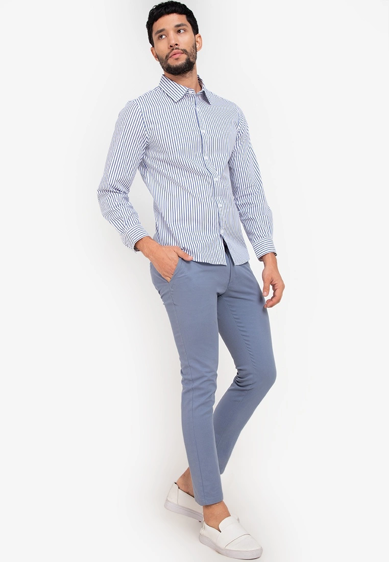 ZALORA BASICS Bengal Stripes Slim Fit Shirt - Billede 4