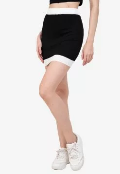 ZALORA BASICS Knitted Fitted Blocked Skirt