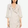 ZALORA BASICS Frill Detail Wrap Dress