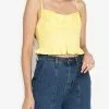 ZALORA BASICS Cami Peplum Crop Top