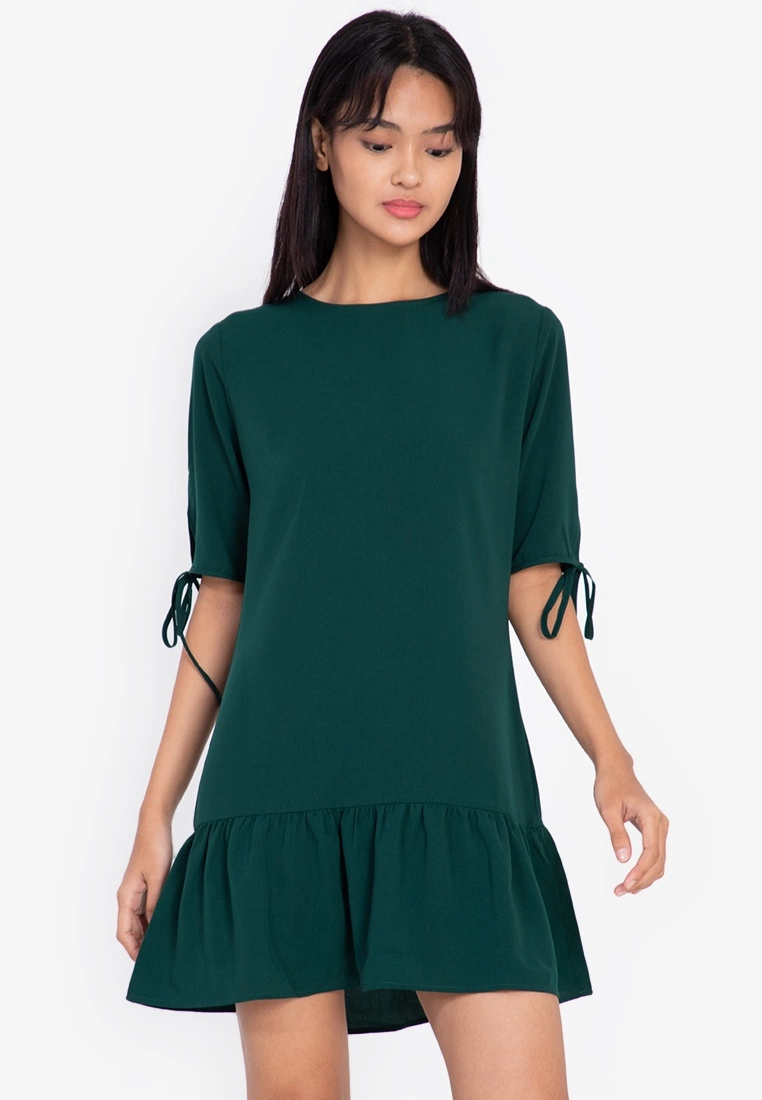 ZALORA BASICS Tie Sleeve Mini Dress - Billede 5