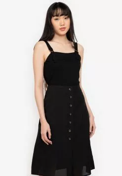 ZALORA BASICS D Ring Square Neck Sleeveless Top