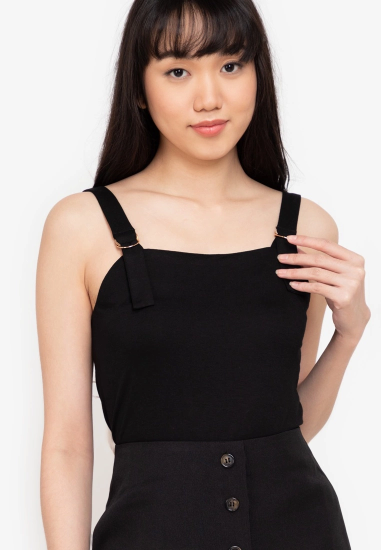 ZALORA BASICS D Ring Square Neck Sleeveless Top - Billede 3