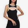ZALORA BASICS Contrast Cut Out Bodycon Dress