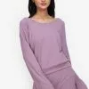 ZALORA BASICS Flare Sleeve Tie Back Rib Top