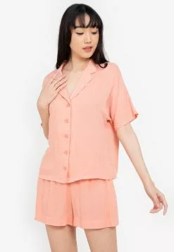 ZALORA BASICS Lounge Batwing Sleeve Shirt
