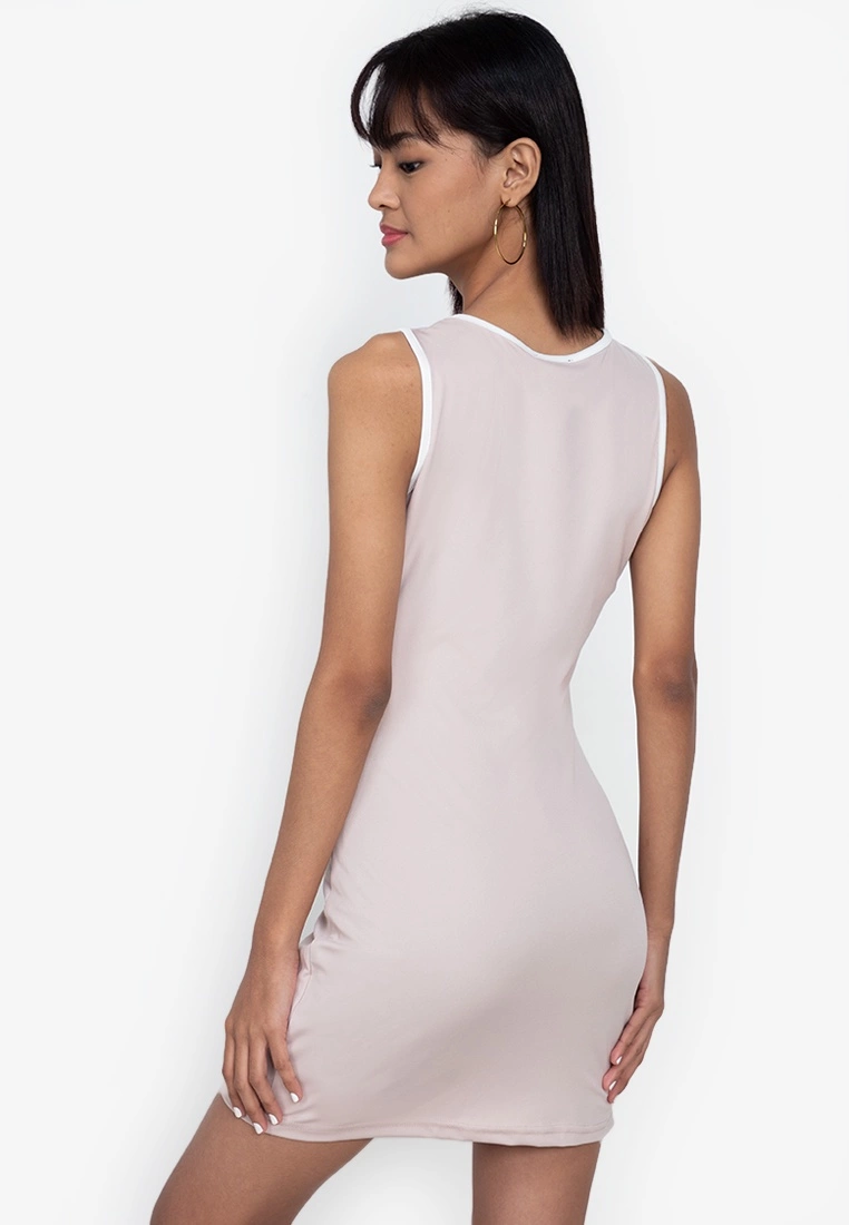 ZALORA BASICS Contrast Cut Out Bodycon Dress - Billede 2