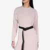 ZALORA BASICS Cold Shoulder Hoodie Dress