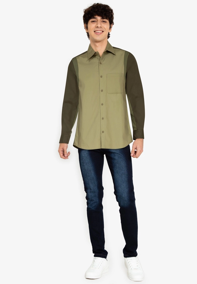 ZALORA BASICS Colour Block Shirt - Billede 4