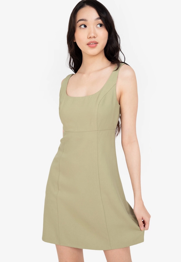 ZALORA BASICS Strappy Mini Dress