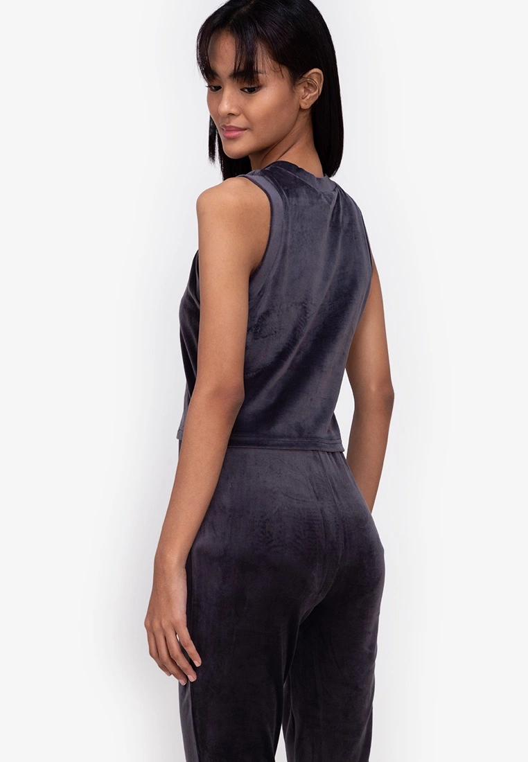 ZALORA BASICS Lounge Velour Crew Neck Tank - Billede 2