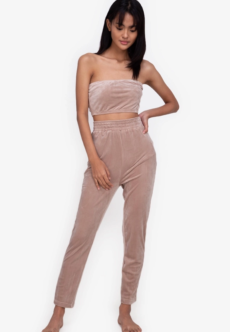 ZALORA BASICS Lounge Velour Bandeau - Billede 4