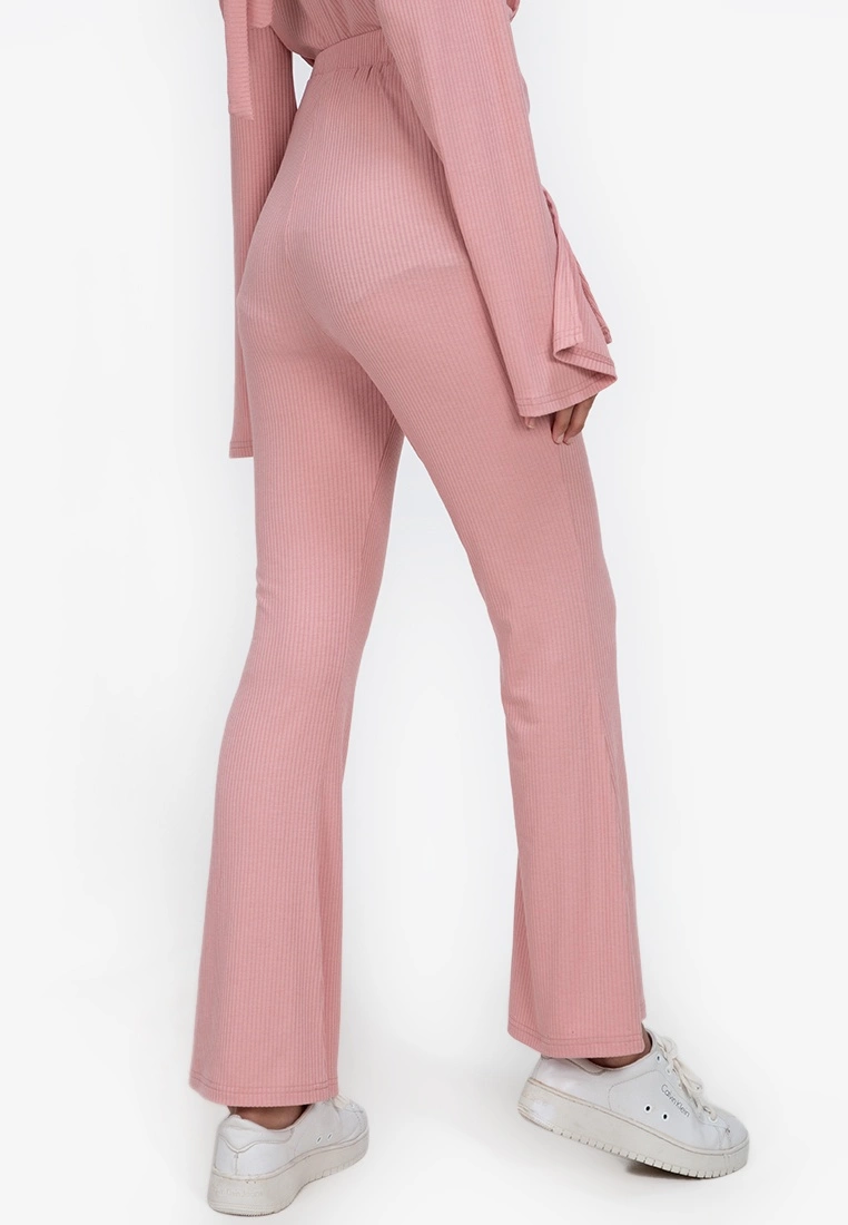 ZALORA BASICS Rib Flare Pants - Billede 2