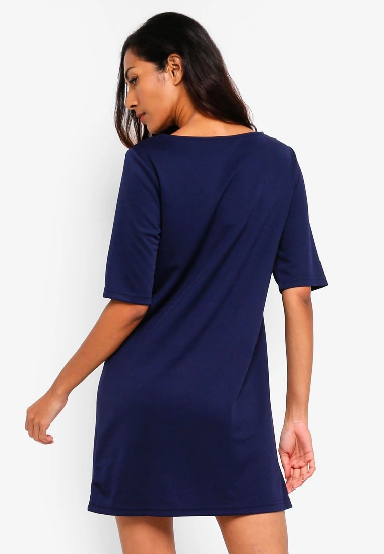 ZALORA BASICS Basic Elbow Sleeves Shift Dress - Billede 2