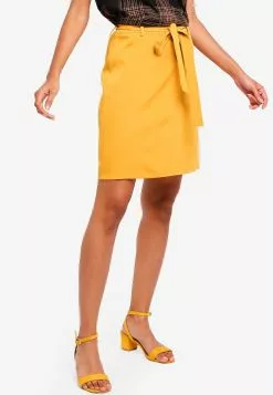 ZALORA BASICS Basic Tie Front Mini Skirt