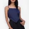 ZALORA BASICS Hankie Satin Top