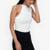 ZALORA BASICS Rib One Shoulder Top