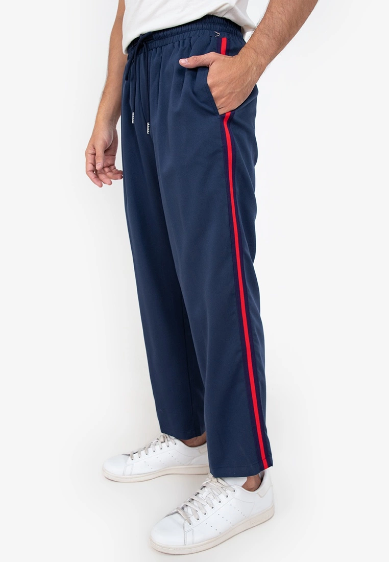ZALORA BASICS Cropped Side Strap Pants