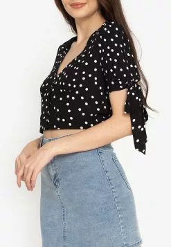 ZALORA BASICS Tie Sleeve Top