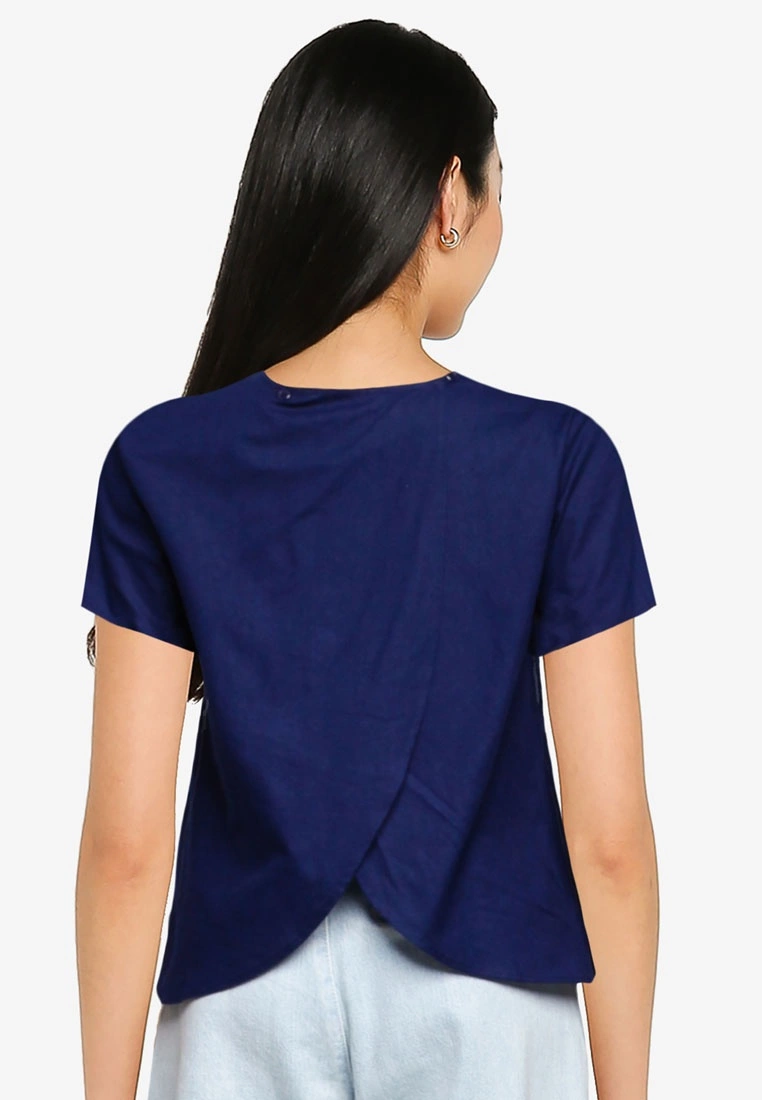 ZALORA BASICS Back Overlap Top - Billede 2