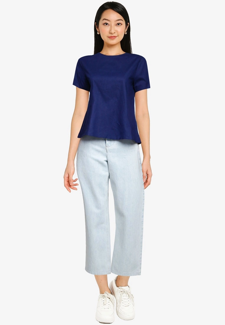 ZALORA BASICS Back Overlap Top - Billede 4