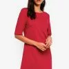 ZALORA BASICS Basic Elbow Sleeves Shift Dress