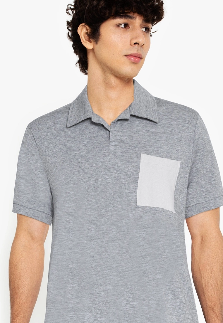 ZALORA BASICS Contrast Pocket Polo Shirt - Billede 3