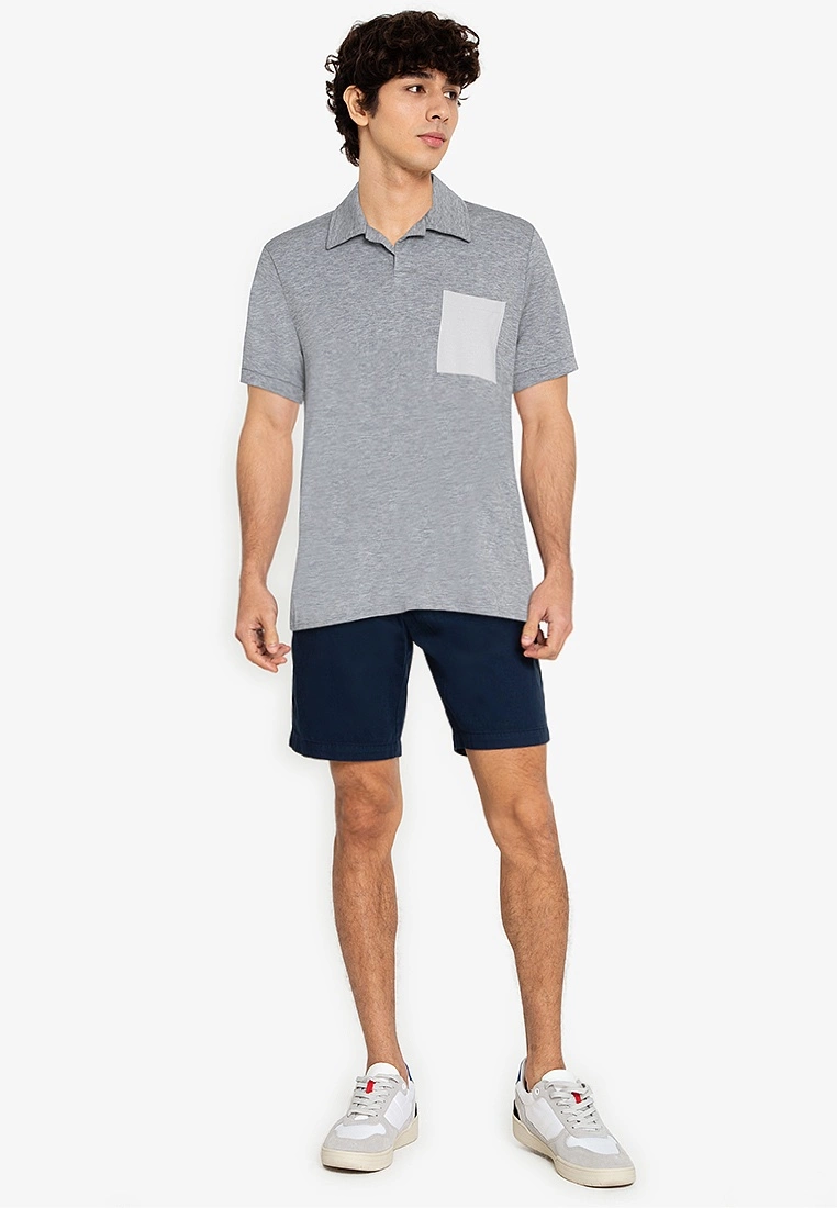 ZALORA BASICS Contrast Pocket Polo Shirt - Billede 4