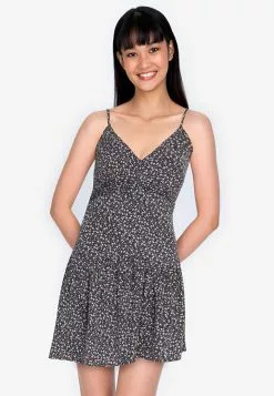 ZALORA BASICS V-Neck Cami Mini Dress