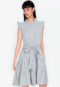 ZALORA BASICS Ruffle Detail Tiered Dress