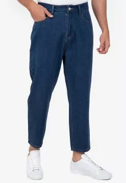 ZALORA BASICS Tapered Cropped Denim Jeans