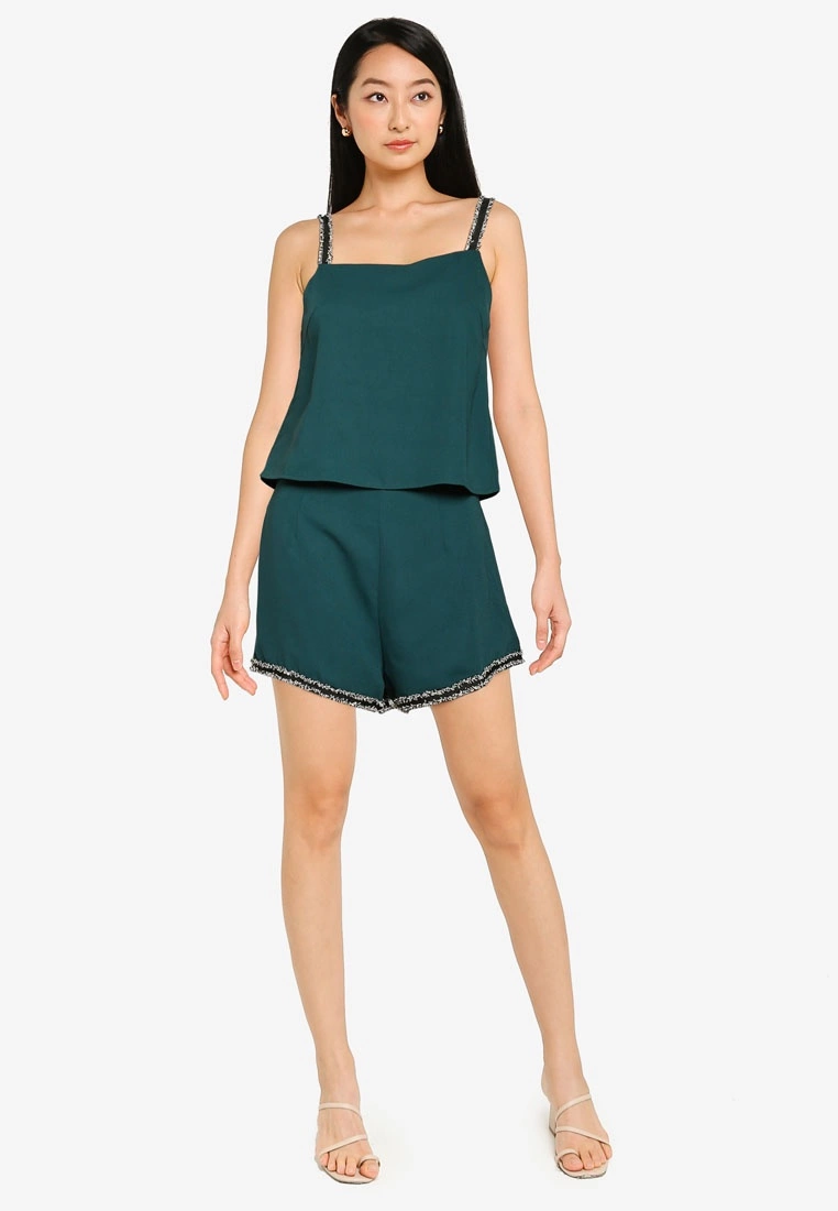 ZALORA BASICS Co-Ord Tweed Strap Top - Billede 4