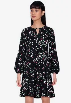 ZALORA BASICS Tiered Long Sleeve Boho Dress