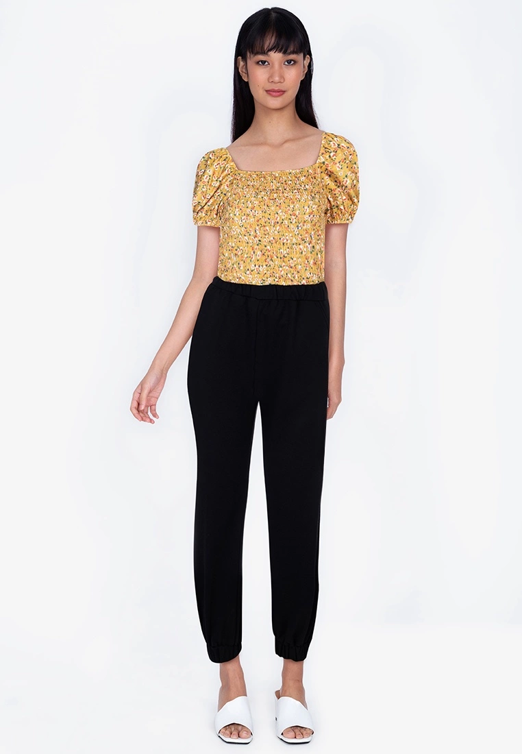 ZALORA BASICS Square Neck Puff Sleeve Top - Billede 4