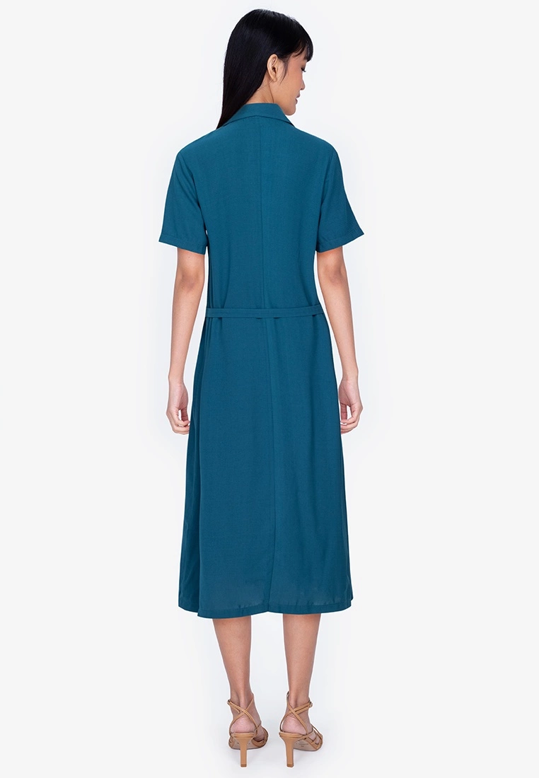 ZALORA BASICS Resort Collar Midi Dress - Billede 2