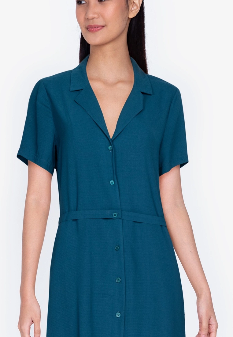 ZALORA BASICS Resort Collar Midi Dress - Billede 3