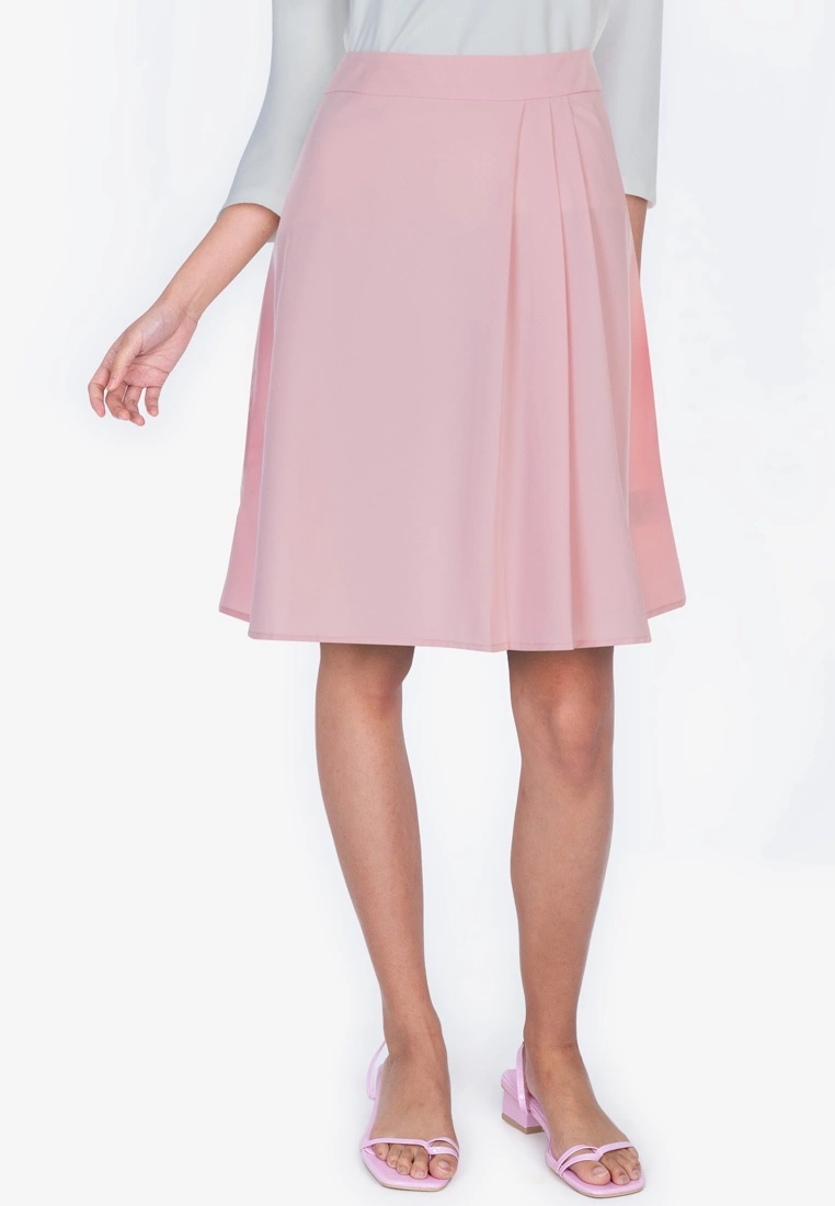 ZALORA BASICS Pleated Detail Skirt