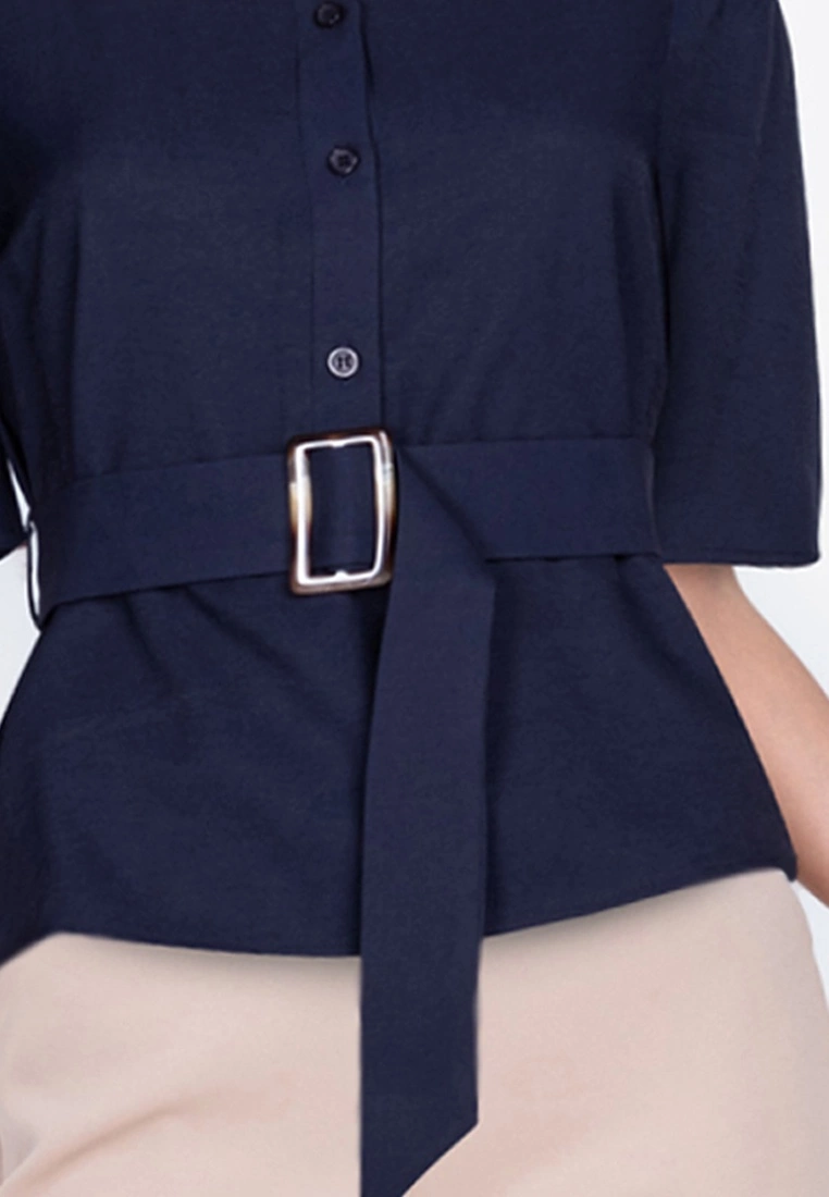ZALORA BASICS Square Neck Top with Belt - Billede 3