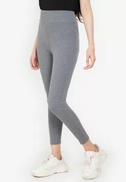 ZALORA BASICS Basic Rib Legging Pants