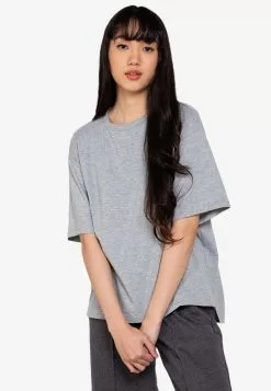 ZALORA BASICS Basic Oversized Crew Neck T-shirt
