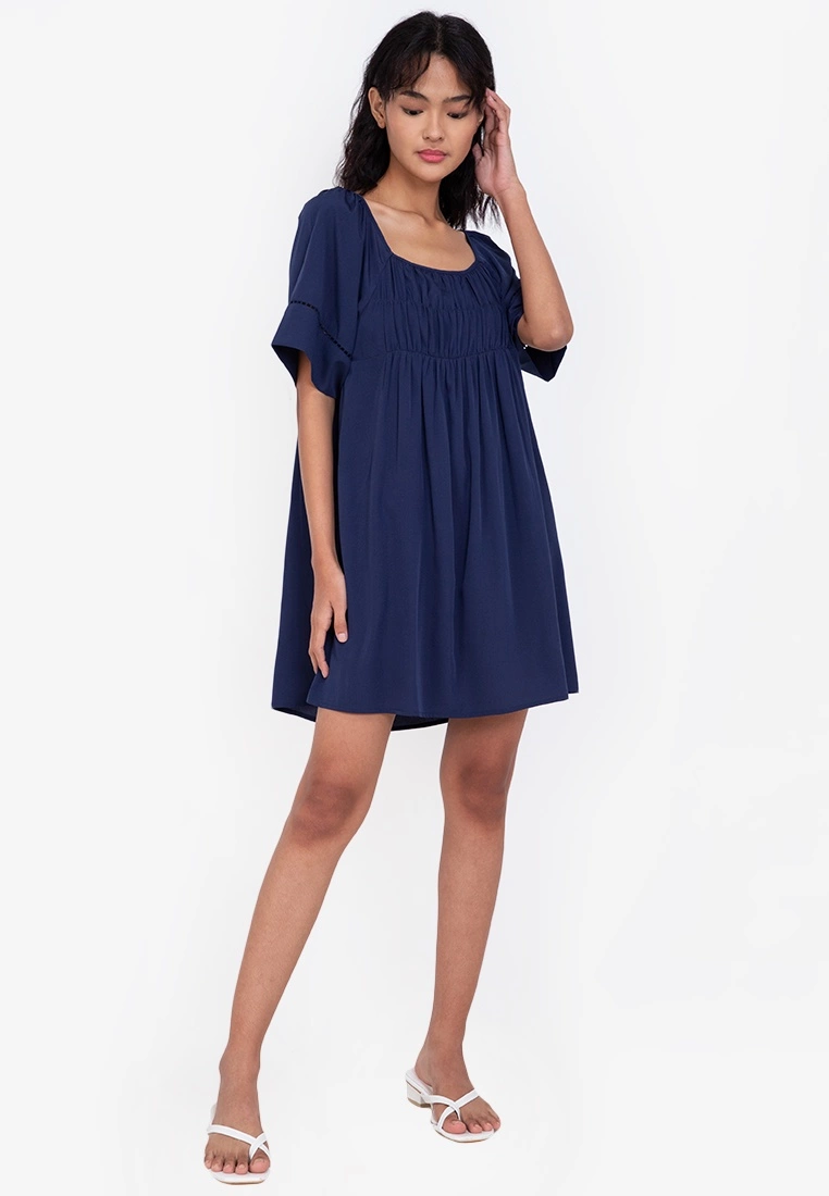ZALORA BASICS Ruched Front Babydoll Dress - Billede 4