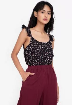 ZALORA BASICS Flutter Sleeveless Cami Top